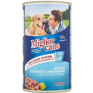 Migliorcane chunks Fish and Poultry - Dog Food - Wet Multi Serve - 1250g