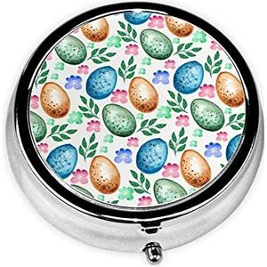 Paaseieren om Pillendoosje Decoratieve Doos Pillendoos, Twee Compartiment Pillendoosje