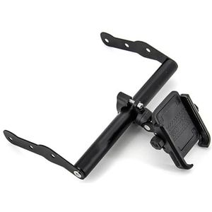 Telefoon Mount Motorfiets Mobiele Telefoon Navigatie Beugel USB Opladen Ondersteuning GPS/SMART PHONE Accessoires Voor CB 500X CB500X 2016-2018 2019 2020 2021 2022 2023 GPS Navigatiehouder(Black com