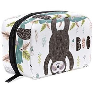 Hengpai Corgi Hond Bandana Cosmetische Tas Rits Toilettas Dames Vierkante Make-up Borstels Tas