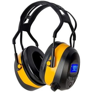 Gardtech gehoorbescherming, gehoorbescherming met radio/bluetooth/MP3, veiligheidsoorbeschermer met NRR 29dB, geluidsbescherming hoofdtelefoon voor mannen en vrouwen, beschermhoofdtelefoon voor