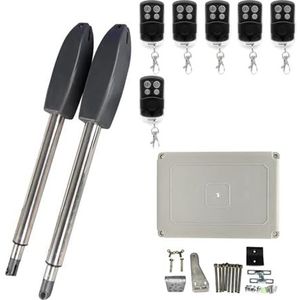 Automatische deuropener, 400KG Automatische elektrische draaipoortopener Kit Trekarmaandrijving Draaideuraandrijving Motoractuator Multi-afstandsbediening Optioneel(6 remote)