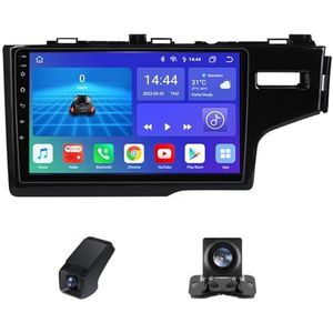 Android 13 Autoradio geldt voor Honda Jazz 3 2015-2020 Fit 3 GP GK 2013-2020 9 inch Touchscreen Autoradio met Wireless Carplay Android Auto Navi GPS Bluetooth+Telecamera Achterkant(NF-1)