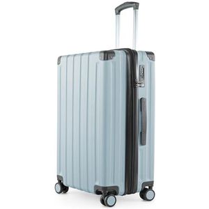 HAUPTSTADTKOFFER Q-Damm - middelgrote koffer met harde schaal, TSA, 4 wielen, ruimbagage met 6 cm volumevergroting, 68 cm, 89 L, Zwembad blauw