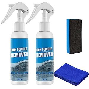 100ml OUHOE Iron Powder Remover, OUHOE Car Rust Removal Spray,OUHOE Car Rust Remover Spray Metal Surface Chrome Paint Car Cleaning (2 PCS)