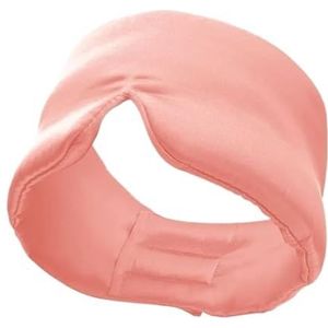2 stuks moerbeizijde slaapmasker ooglapje ooglapje draagbare reizen ooglap dutje cover zachte blinddoek glad voor slaap (lichtoranje)