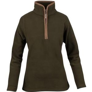 JACK PYKE Fleece trui voor dames, Donkere Olijf, XXL