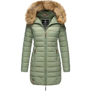 MARIKOO B647 Gewatteerde winterjas voor dames, Smokey-Mint, XXL