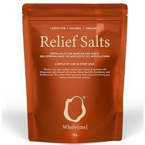 WholyMe Epsom Salt Bath Salts - Natuurlijke badweek voor spier- en gewrichtsherstel - gemaakt in het Verenigd Koninkrijk - met arnica, wierook en eucalyptus etherische olie - na de training en