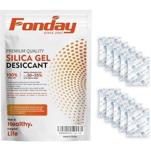1Gram 100Packets Fonday Food Grade Silica Gel Packs Desiccants Moisture Absorbers Desiccants Packets Dehumidifier Packs