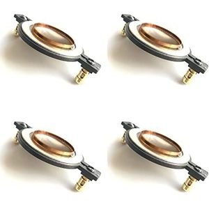 GatherTOOL 4 Stks Speaker Actieve Componenten Voor Mackie DC10/1701 8ohm Tweeter Diafragma SRM450 C300Z Hoorn Driver 8Ohm 44.4mm (Kleur: Witte film Aluminium)