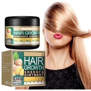 Gember Haargroei Zalf, Gember Extract Crème, Gember Haargroei Zalf, Haargroei Crème voor Hydraterende Hoofdhuid Mannen Vrouwen