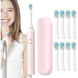 Elektrische tandenborstel - oplaadbare 40000 VPM diep schoon 6 modi reisetui snel opladen laatste 180 dagen tandenborstel - elektrische tandenborstel voor volwassenen voor volwassenen