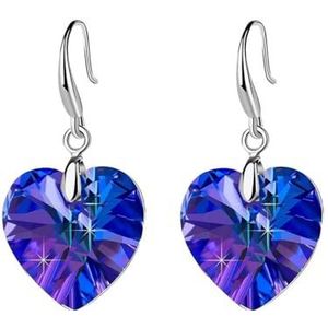 Charm Multi-Color Crystal Glass Hart kralen hanger ketting oorbel, Eén maat, Agaat