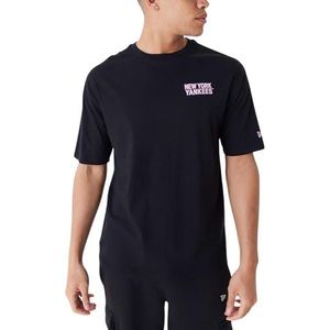 New Era NEYYAN 60435524 T-shirt met korte mouwen voor heren, Wordmark OS Tee, zwart