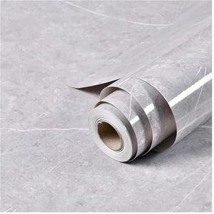 VDLLQYN, Grijs marmeren behang Terrazzo contactpapier for werkbladen Marmeren behang Schil en plak werkbladen ，Zelfklevend behang