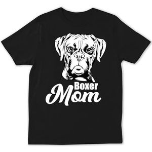 Funny Boxer Owner Mom Dad Gift Christmas Fur Vintage T-Shirt Black overhemden(Small)