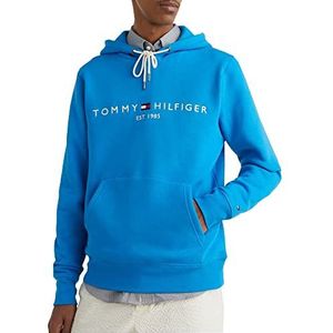 Tommy Hilfiger Tommy Logo Hoody Mw0mw11599 heren Hoodies,Schokkend blauw,L