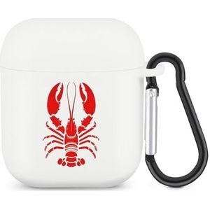Say No To Pot Grappige Kreeft Leuke Case voor AirPods 2&1 Schokbestendige Beschermende Hoofdtelefoon Gevallen Cover Met Sleutelhanger voor Mannen Vrouwen