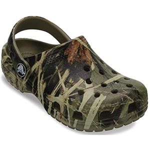 Crocs Kids' Classic Realtree Clog | Camo Shoes, Khaki, 2 Little Kid