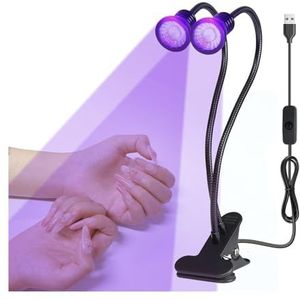 Led Nagellampen Droger UV Lamp Ultraviolet Flexibel Clip-On Bureau Mini USB Gel Uitharding Manicure Pedicure Salon Gereedschap DIY Nail Art(395nm)