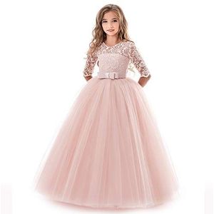 Prinses Poofy Flower Girls Jurken Verjaardagsfeestcosplay Wedding Pageant Party Dress-Up