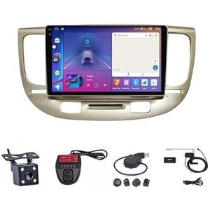 Android Autoradio Video Multimedia Speler, 9 Inch Touch Screen Radio Plug And Play Autotoebehoren met Bluetooth En Navigatie En Achteruitrijcamera Voor KIA RIO 2 RIO2 2005-2011 (Size : M200S 4G+WIFI