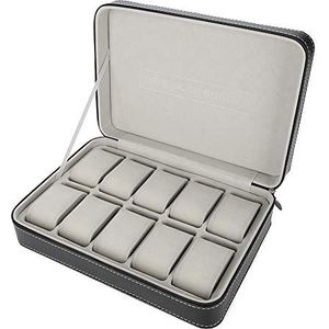 Watch Organizer, Watch Case 10 Grids Watch Box for Office for Business for Travel for Home
