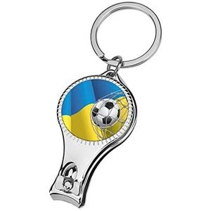 Voetbal Doel En Oekraïne Vlag Vingernagel Clipper Metalen Vingernagel Cutters Draagbare Nail Clipper Met Nagelvijl