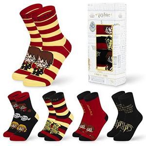 Harry Potter Zweinstein-sokken voor dames, kuitlengte, voor tieners, zacht, ademend, comfortabel, casual, werk, 5 stuks, cadeaus voor haar