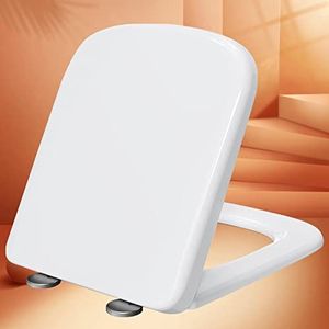 Witte toiletstoel Zware vierkante vorm toiletbril