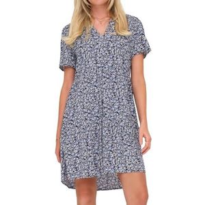 Onlzally - Korte Jurk - Viscose - Mini-lengte - V-Hals - Korte Mouwen