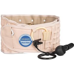 GINEKOO Fysieke Decompressie Rug Riem Spinale Lucht Tractie Riem voor Onderrug Pijnbestrijding, Rug Ondersteuning & Lumbale Tractie riem (29-49 inch Taille)