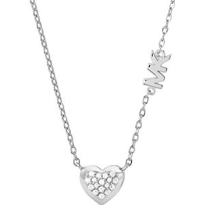 Michael Kors - Premium Ketting Zilverkleurig Sterling Zilver met Kristallen Voor Dames MKC1459AN040