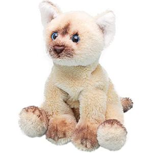 Pluche knuffel dieren Himalayan kat/poes 13 cm - Speelgoed knuffelbeesten - Katten/poezen