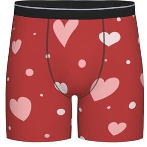 GRatka Boxer slips, heren onderbroek Boxer Shorts been Boxer Slips grappig nieuwigheid ondergoed, Valentijnsdag hart patroon, zoals afgebeeld, XXL