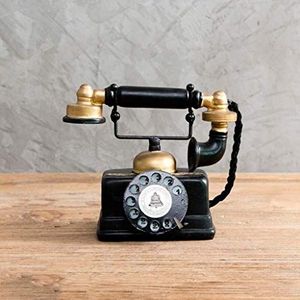 Telefoon Telefoon Retro Thuis Woonkamer Decoreren Vaste Draaiknop Wijzerplaat Klassieke Telefoon (E)