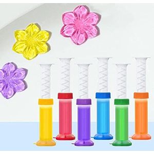 Gel Deodorite, Gel Deodorite Toilet, Toilet Stamp Gel Flower, Gel Toilet Bowl Cleaner Stamp, Toilet Bowl Stamp Gel (Rose)