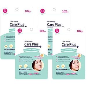 Acne Cover Spot Patch voor Olive Young Care Plus Spot Patch (102ea) Acne Spot Puistje Absorberende Cover Patch, Vochtige Wonddressing voor Huidproblemen Acne Puistje Zorg Hydrocolloïde Patch (102ea x