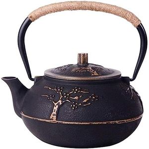 Ijzeren Theepot 900 ML/0.9L Thee Potten Japanse Gietijzeren Theepot Ketel Met Rvs Zetgroep Zeef Voor Losse Blad Thee Theepot