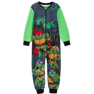 Teenage Mutant Ninja Turtles Onesie voor jongens Fleece pyjama Pjs TMNT nachtkleding met rits alles in één slaappakje