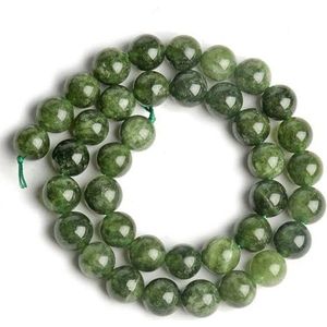 Natuursteen kralen 6/8/10 mm ronde vorm kristal losse spacer kralen voor het maken van sieraden DIY armband halsketting 38 mm groen jade 8 mm ca. 46 stuks