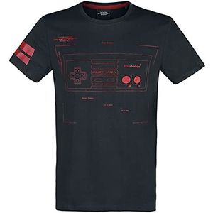 Nintendo NES - Nintendo Entertainment System - Retro Controller T-shirt zwart S