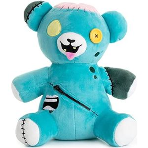 Frankie de Zombie-Teddy | 27 cm pluche knuffeldier, pluche dier, teddybeer knuffeldier, turquoise