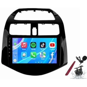 Android 14 Autoradio Sat Navi voor C-hevrolet Spark (2010-2014) 9 Inch Touchscreen Multimedia Speler met Draadloze Carplay GPS Navigatie FM RDS Bluetooth 5G-WiFi SWC DSP,M100s