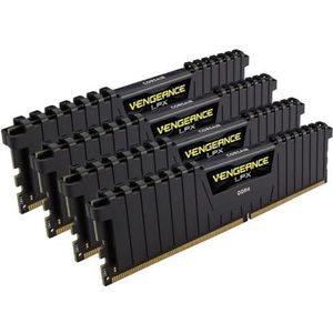 Corsair CMK64GX4M4D3000C16 Vengeance DDR4 3000MHz C19 XMP 2.0 High Performance Desktop werkgeheugen Kit 4 x 16 GB Zwart
