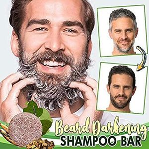 MGIZLJJ Beard Darkening Shampoo Bar Beard Wash Bar Haarverdonkering Shampoo Zeep voor Mannen