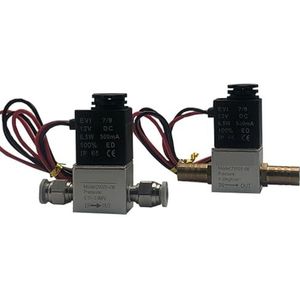 1/4 ""Normaal Gesloten Pneumatische Aluminium Magneetventielen 12V 24V 110V 220V Spanning voor Air Water Olie Compressor Valve (12mm-12mm Barb, DC24V)