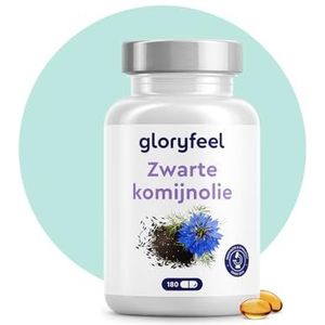 Zwarte komijnolie - 1000mg per dagelijkse dosis (originele Nigella sativa koudgeperst) - 80% essentiële vetzuren + vitamine E - Hoog aandeel onverzadigde vetzuren (500mg linolzuur)