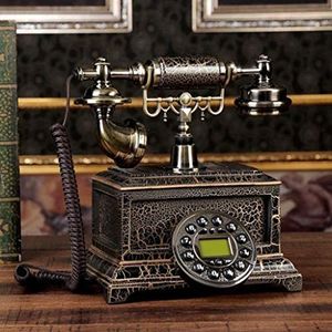 Telefoon Telefoon Retro Nordic Decoratieve Hars Knop Dial Telefoon Beantwoorden Desktop Handsfree Vaste Vaste lijn (Handsfree Backlht Replay)